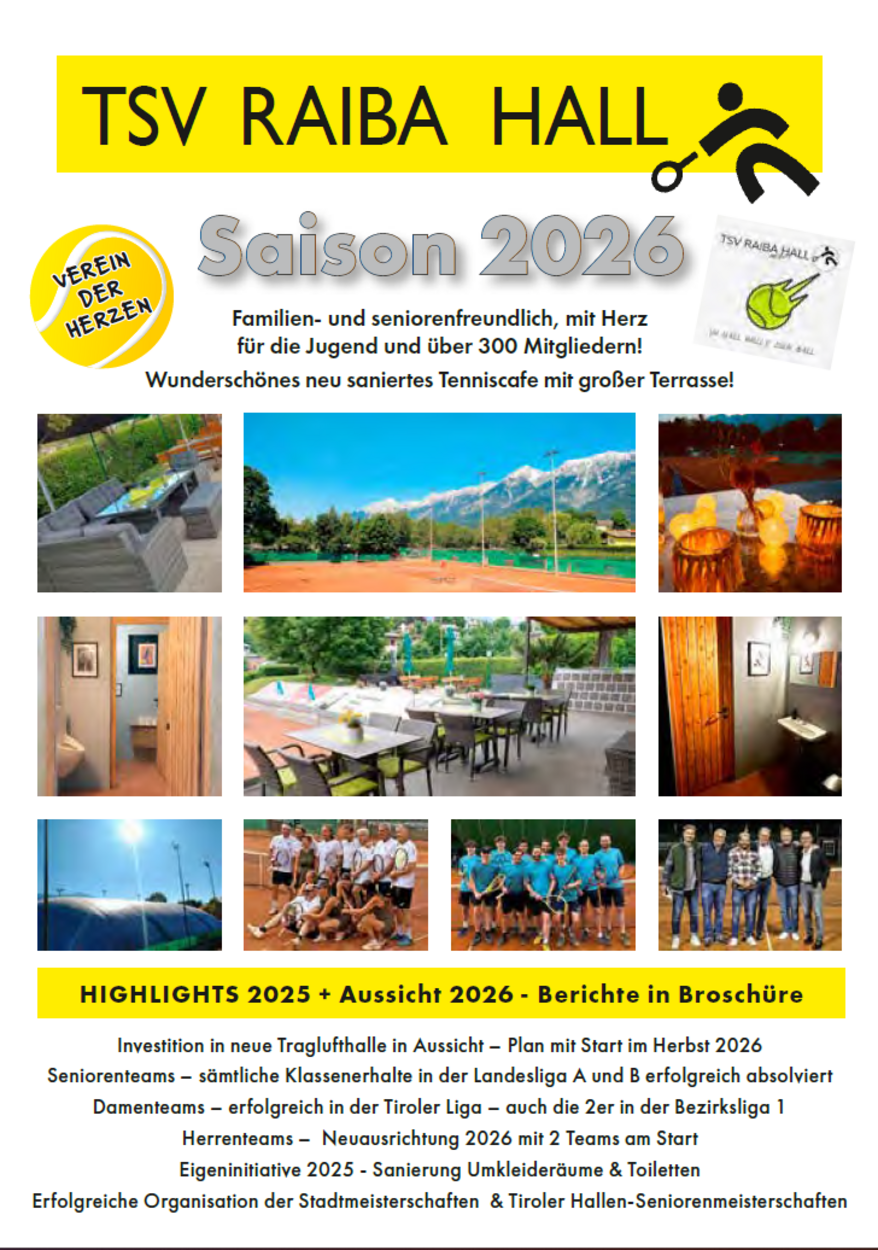 TSV-Hall-Broschüre 2026 - jetzt online !!!