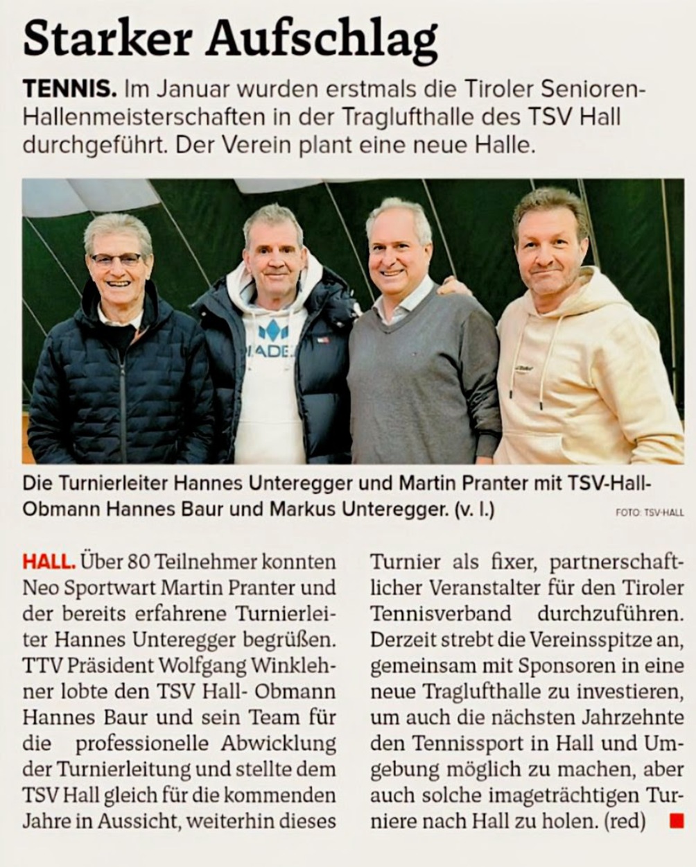 Projekt - Neue Traglufthalle in der Angebotsphase